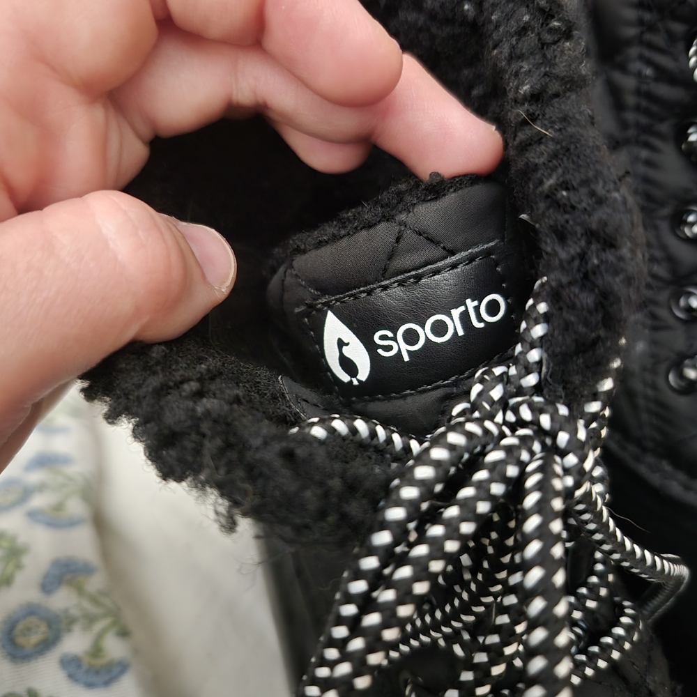 Sporto Black Quilted Boots